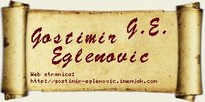 Gostimir Eglenović vizit kartica